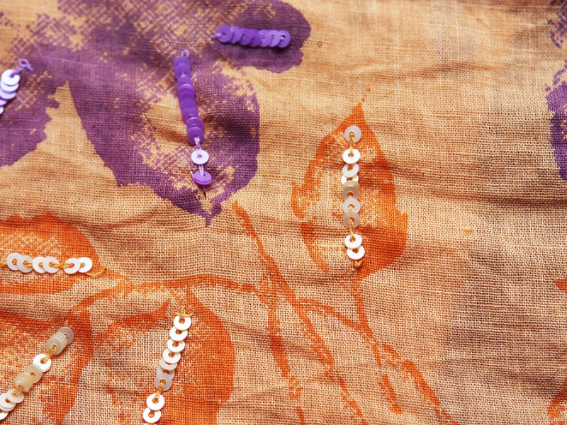 Sequined Cotton Voile2