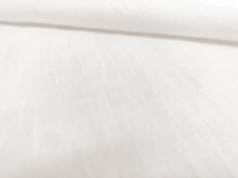 Washed Lightweight Linen in White0