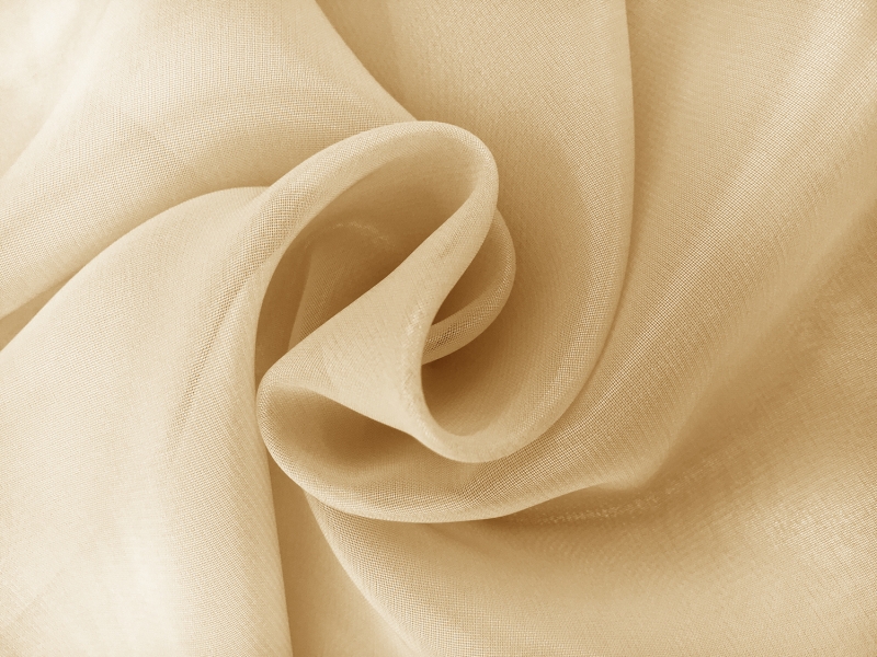 Microfiber Silver Metallic Chiffon in Sand0