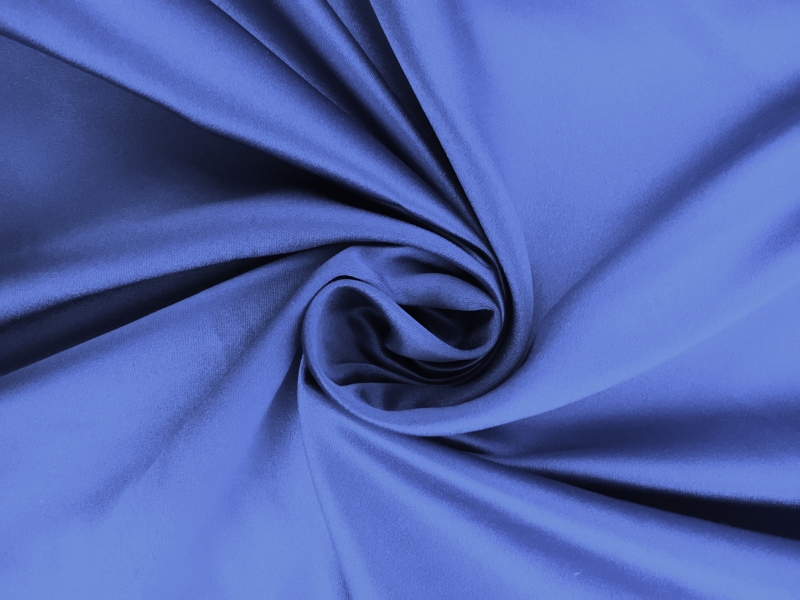 Italian Silk Duchesse Satin in Crystal Blue0