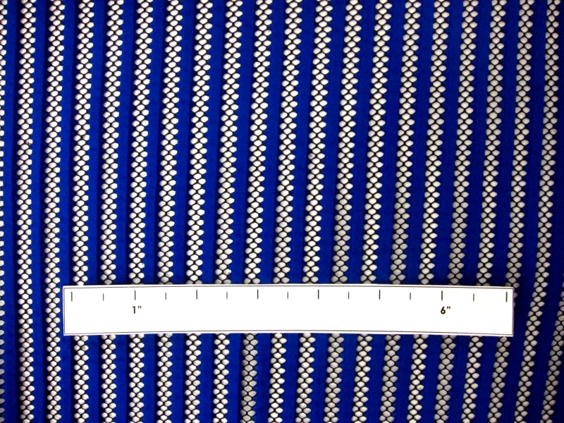 Polyester Scuba Knit Mesh Stripe 2