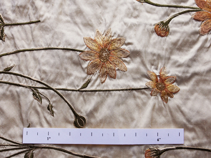 Embroidered Silk Shantung1