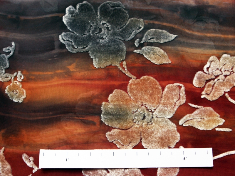 Silk Rayon Burn Out Velvet2
