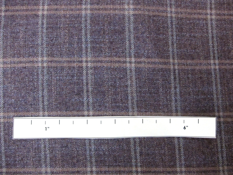 Italian Bamboo Plaid Suiting 1