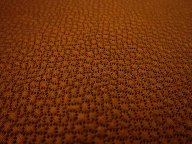 Silk and Wool Hammered Satin in Cognac2