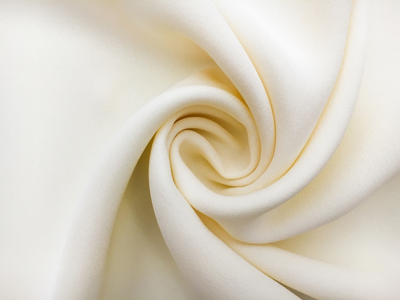 Italian Silk Marocain Crepe in Ivory0