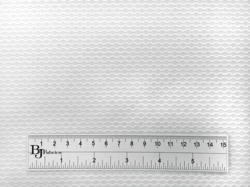 Pima Cotton Super Bull's Eye Pique in White3