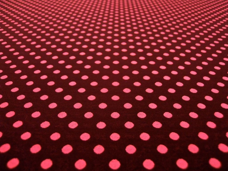 Polyester Rayon Blend Polka Dot Brocade2