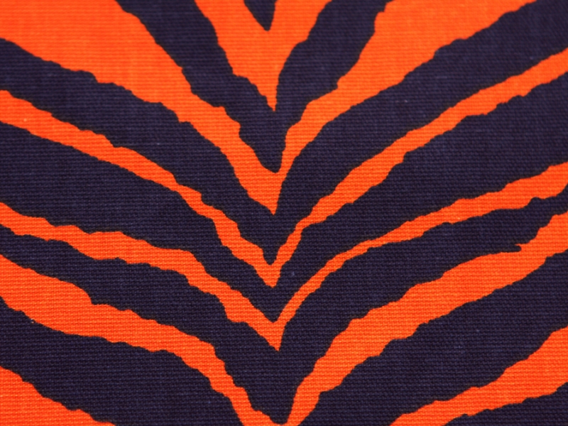 Cotton Canvas Tiger Print2