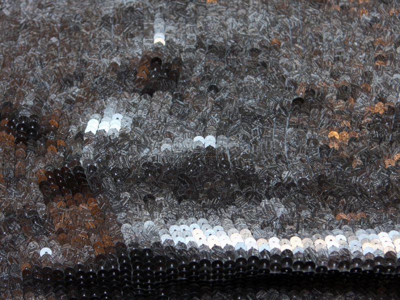 Sequins on Silk Chiffon0