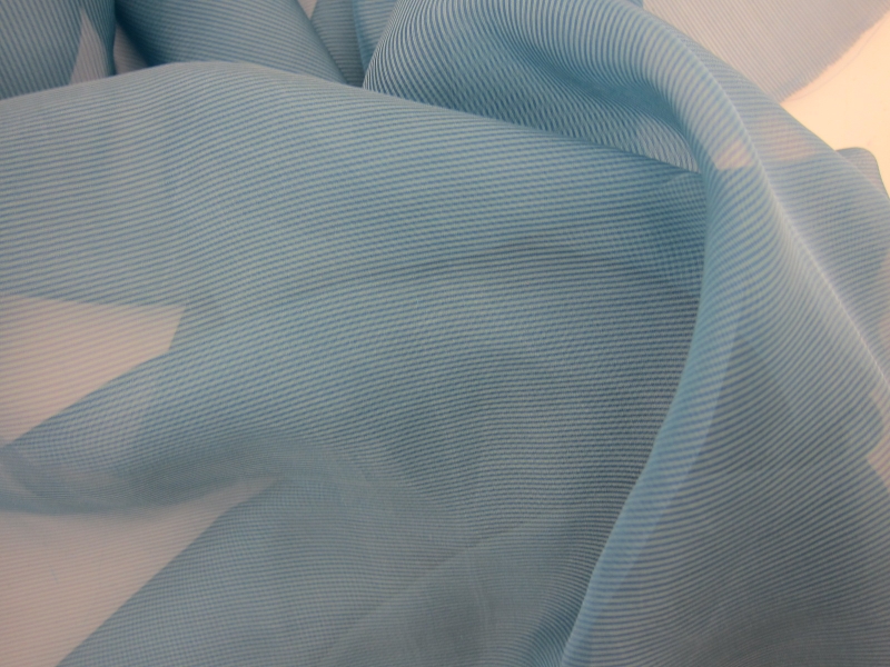 Iridescent Silk Chiffon Stripe1