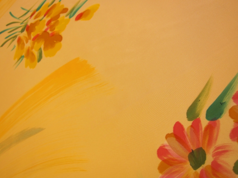 Hand Painted Iridescent Taffeta2