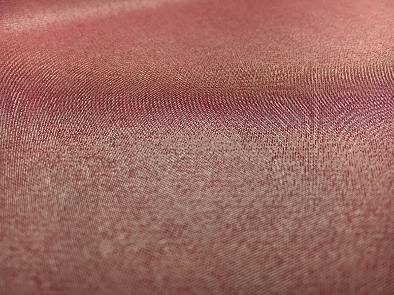 Microfiber Silver Metallic Chiffon in Carmine1