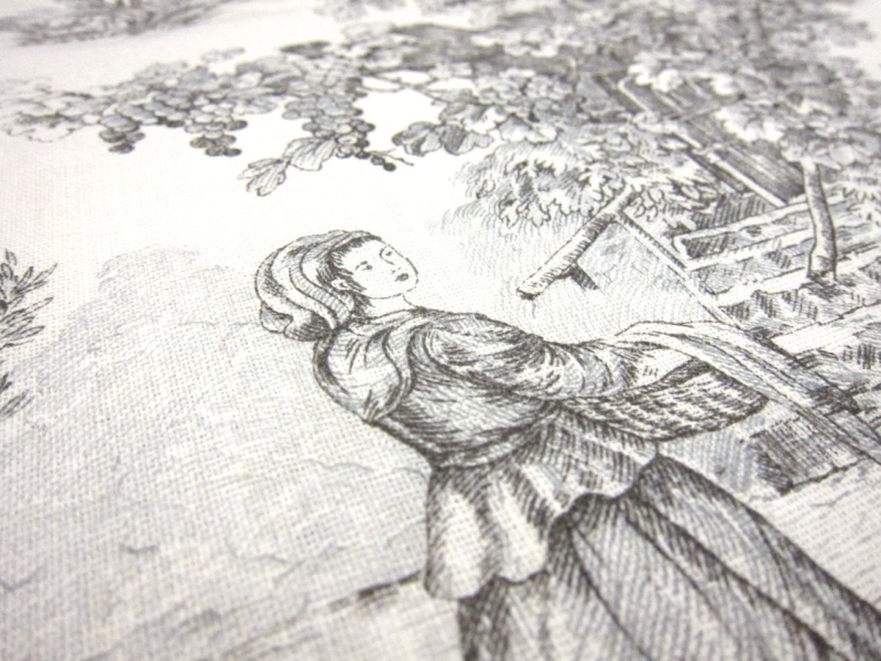 French Linen Toile de Jouy Print2