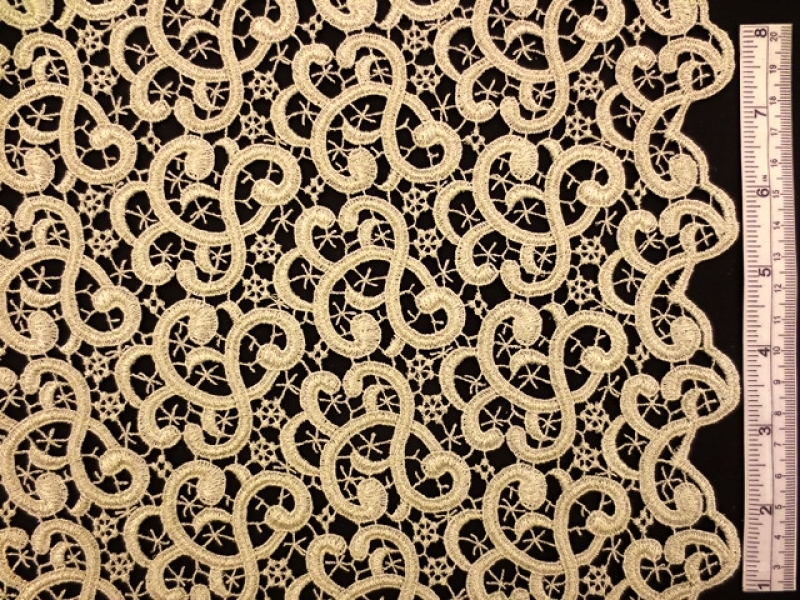 Metallic Guipure Lace0