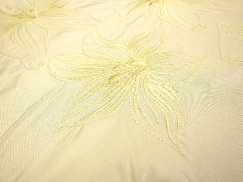 Embroidered Silk Tafetta0