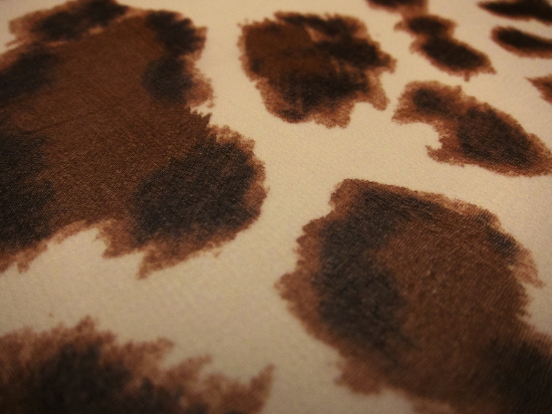 Silk Chiffon in Leopard Print2
