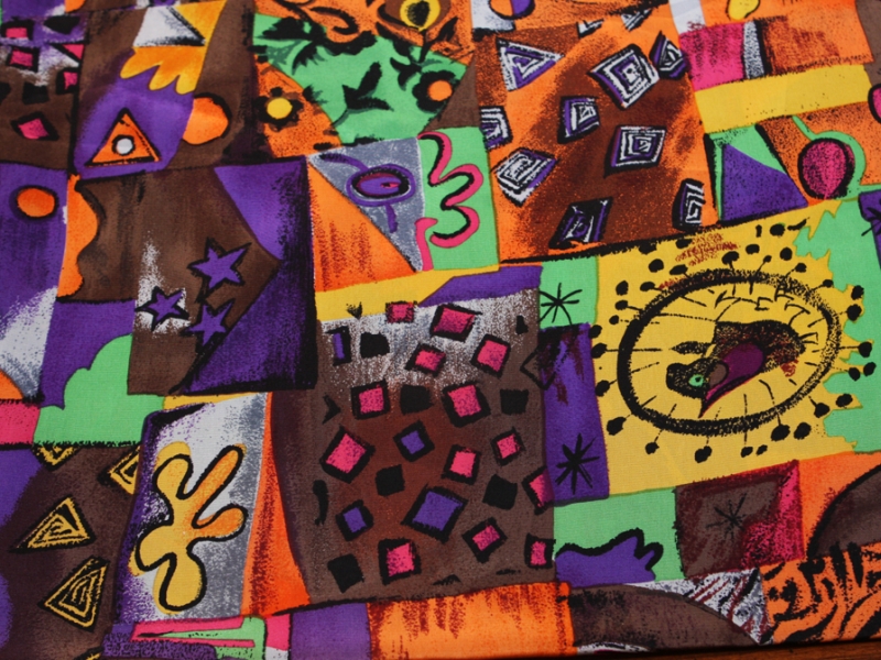 Printed Silk Crepe de Chine1