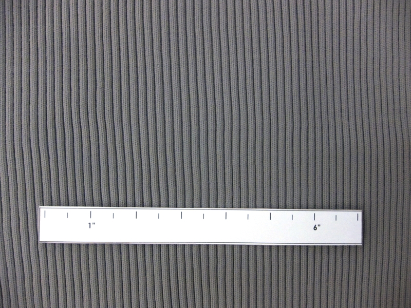 Nylon Rib Knit in Light Grey2