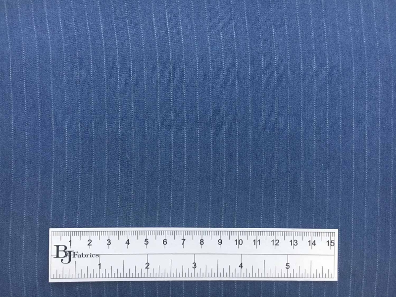 Rayon Denim Stripe in Medium Blue3