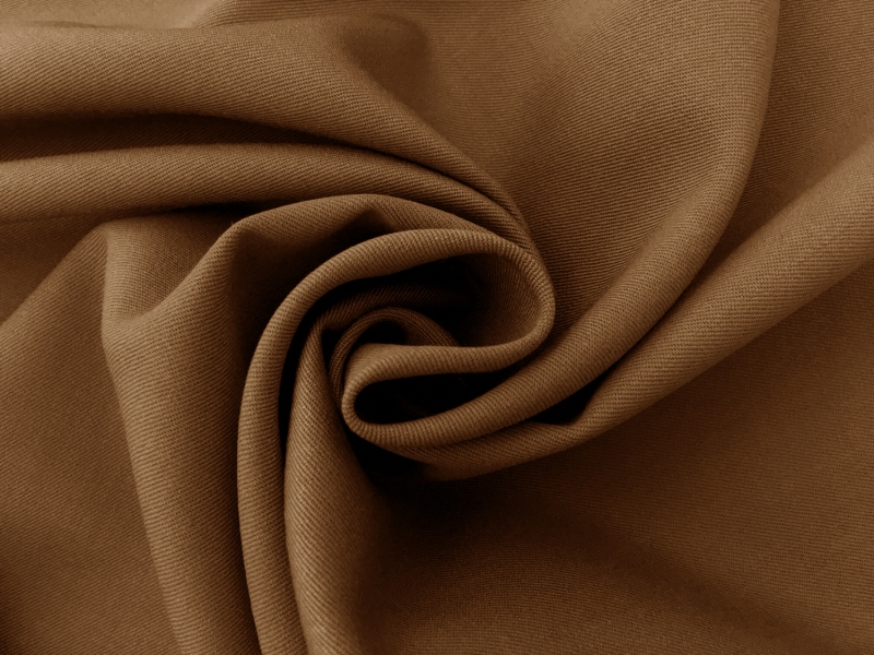 Wool Gabardine in Coffee1