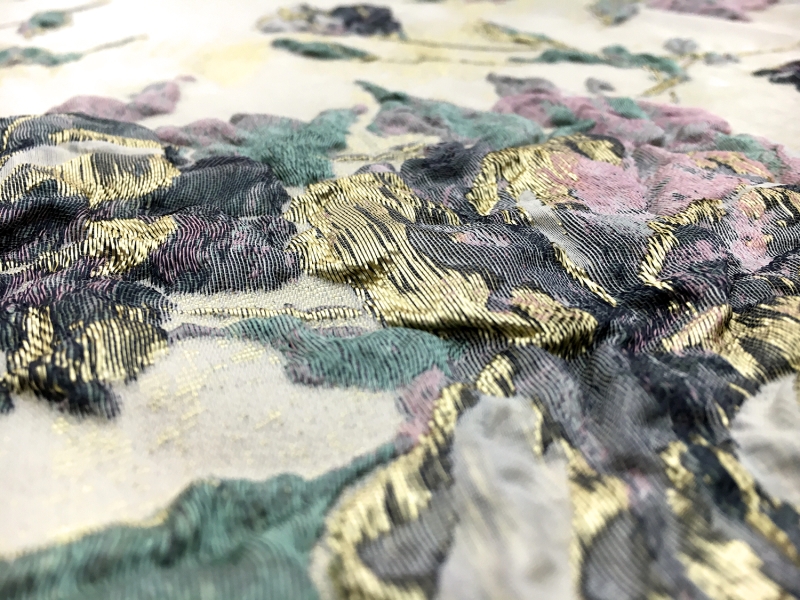 Metallic Floral Cloqué2