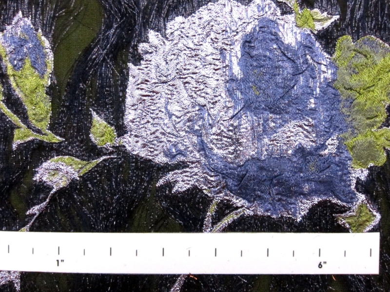 Silk Blend Metallic Cloqué1