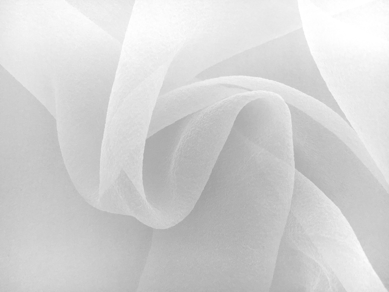 Japanese Pebbled Poly Organza in White0