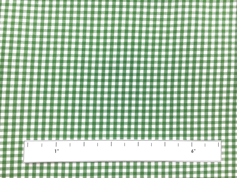 Carolina Cotton Gingham in Kelly1
