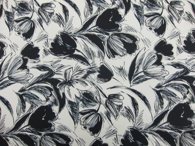 Printed Silk Zibeline0
