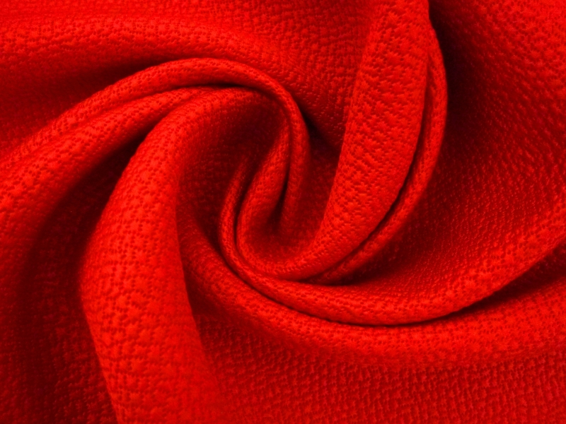 Silk and Wool Hammered Satin in Lipstick0