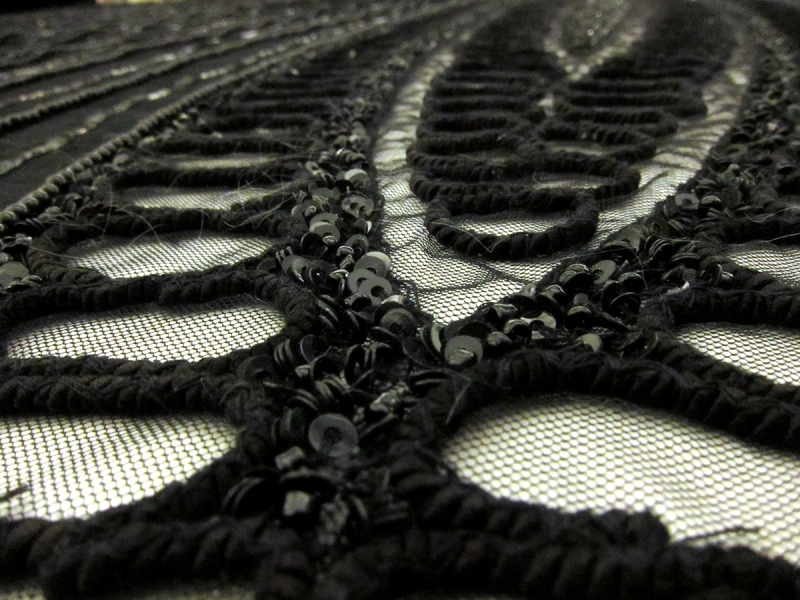 Novelty Beaded and Embroidered Tulle Panel2