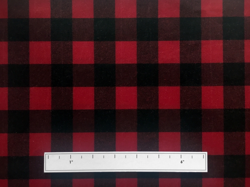 Cotton Wax Cloth in Buffalo Plaid2