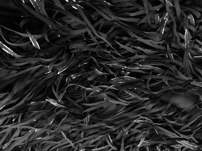 Novelty Fringes with Metallic Silver Detail0