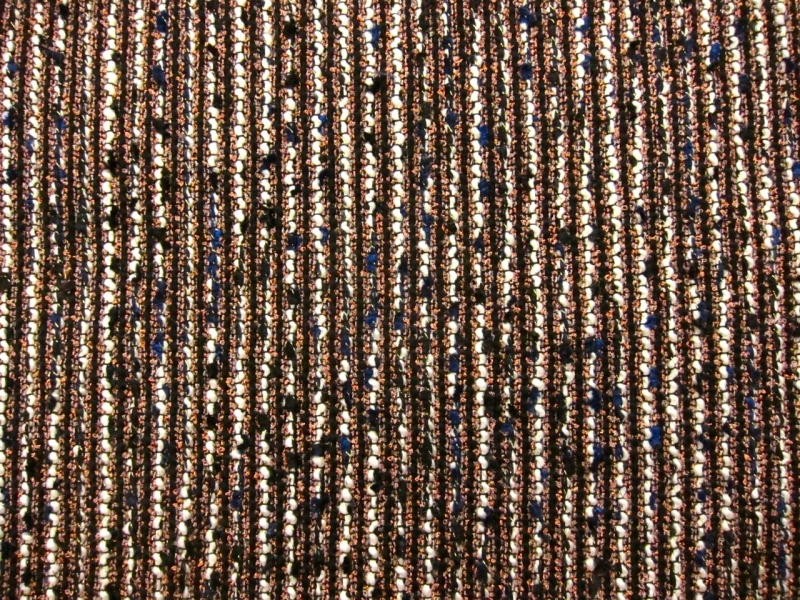Wool Blend Metallic Tweed0