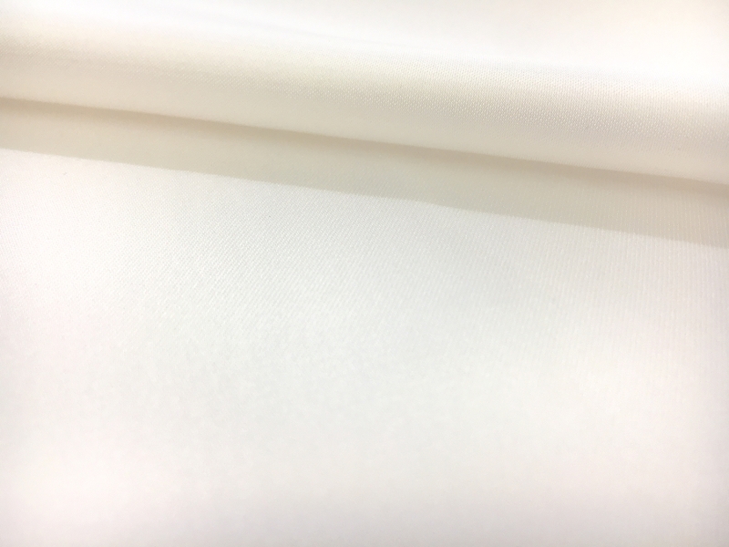 Japanese Polyester Charmeuse in Off White0