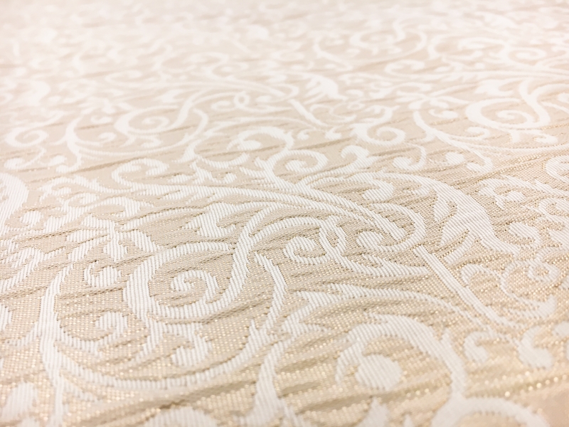 Metallic Brocade with Victorian Ornamentations2