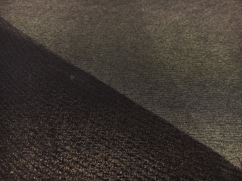 Microfiber Gold Metallic Chiffon in Espresso1