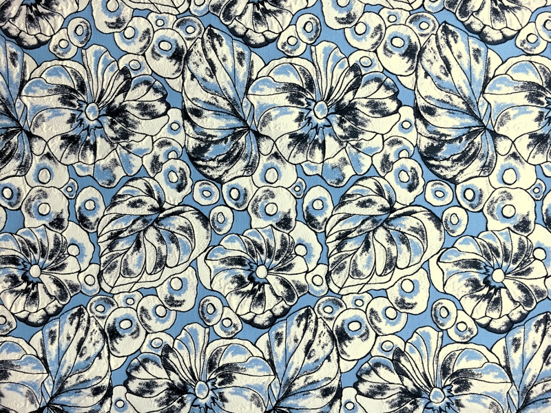 Brocade with Banana Leaves and Large Florals0