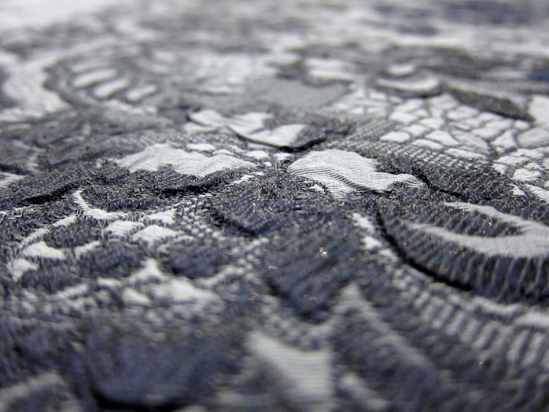 Metallic Silk Blend Organza Cloqué2