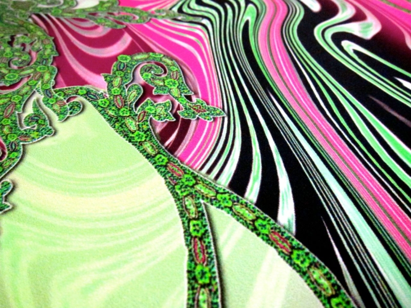 Printed Silk Charmeuse Panel2