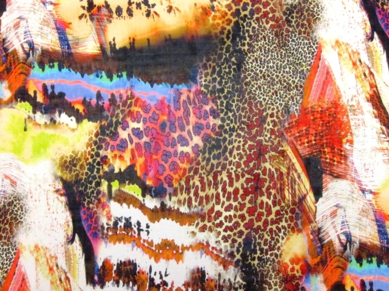 Printed Silk Chiffon0