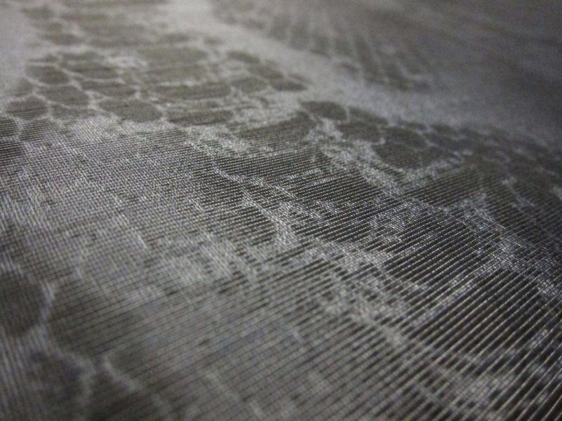 Heavy Metallic Silk Blend Printed Organza2