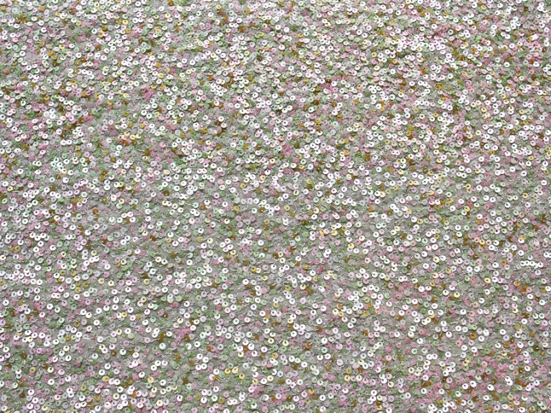 Sequins on Silk Chiffon0