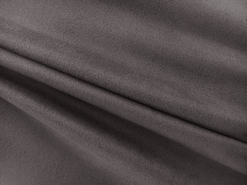 Stretch Suede with Scuba Backing in Charcoal0