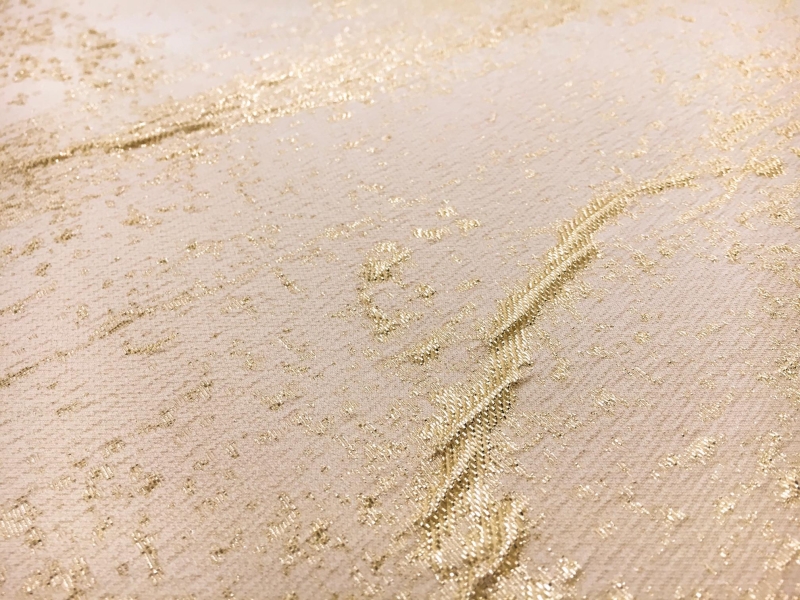 Swiss Silk Blend Metallic Cloque Panel2