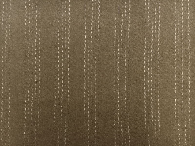 Wool and Lurex Stripe in Taupe Brown0