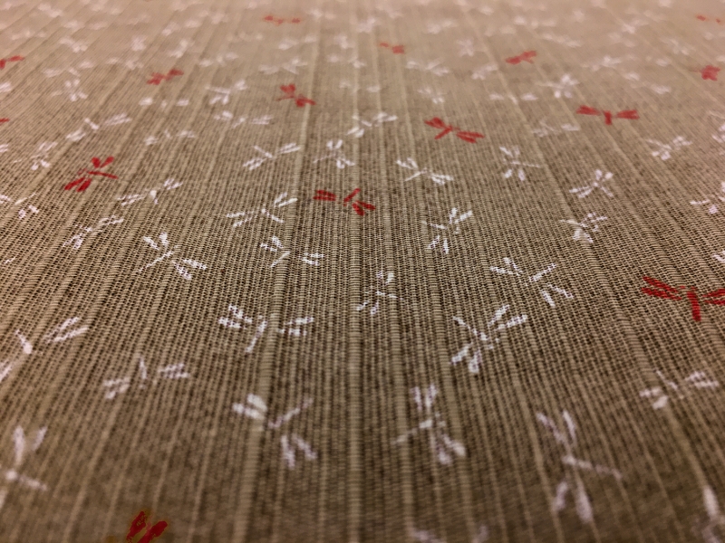 Japanese Cotton with Dragonflies Motif1