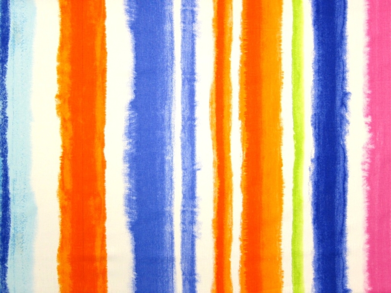 Linen Upholstery Watercolor Stripes Print0