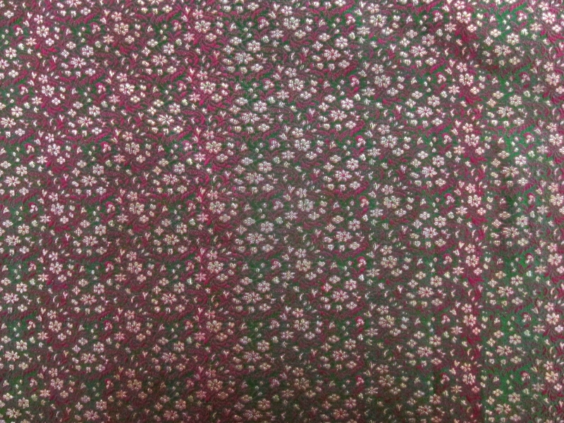 Metallic Silk Indian Brocade0